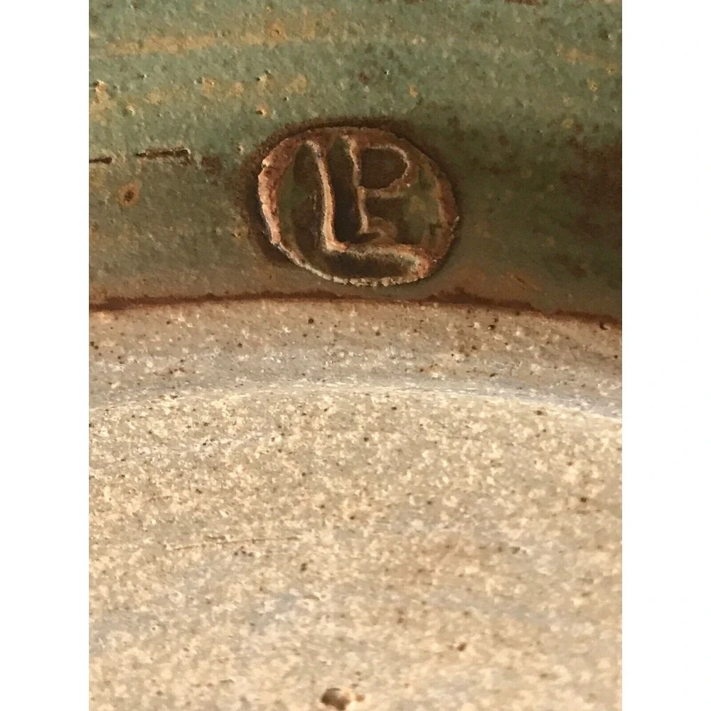 Phillips LP Studio Pottery  handmade stoneware plate with fish approx‎ 11-1/2